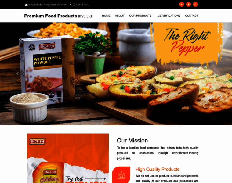 Premiumfoodproducts.com thumbnail