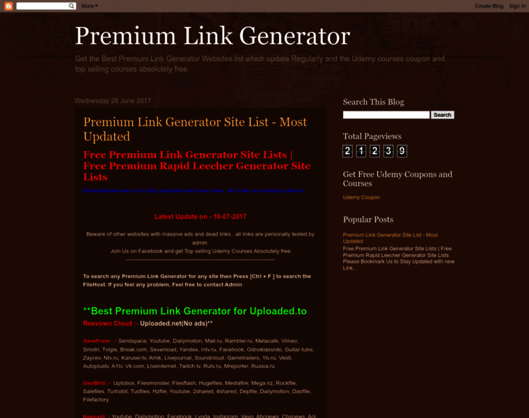 Premiumlinkgeneratornew.blogspot.com thumbnail