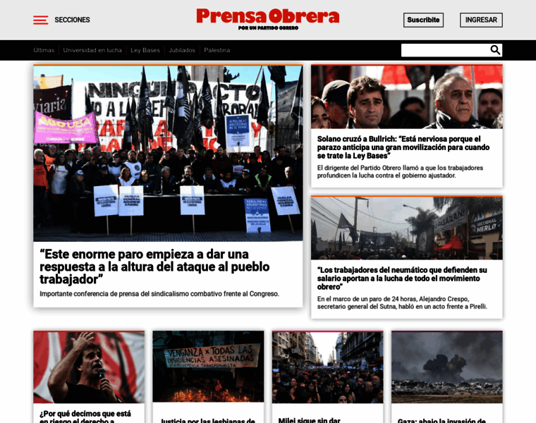 Prensaobrera.com thumbnail