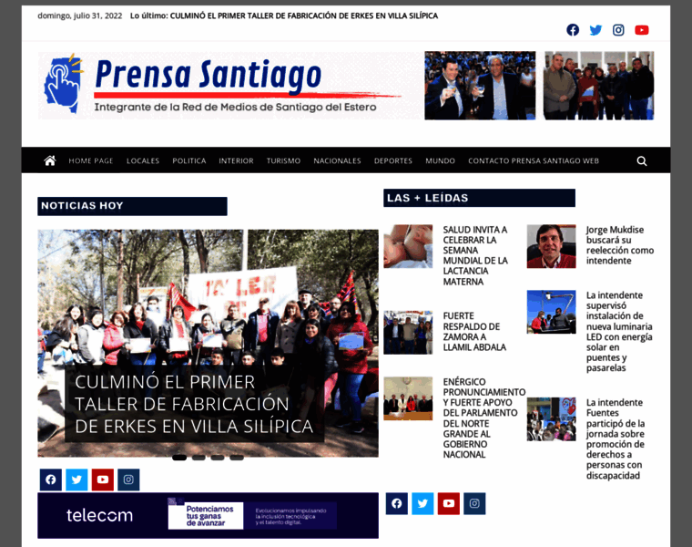 Prensasantiago.com.ar thumbnail