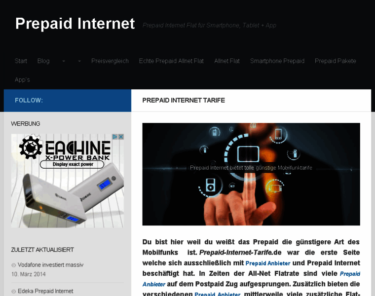 Prepaid-internet-tarife.de thumbnail