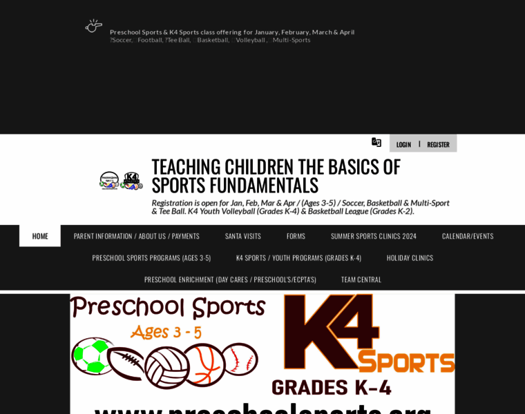 Preschoolsports.org thumbnail