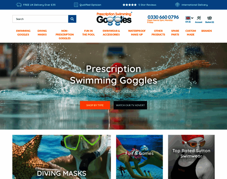 Prescription-swimming-goggles.co.uk thumbnail