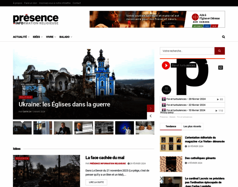 Presence-info.ca thumbnail