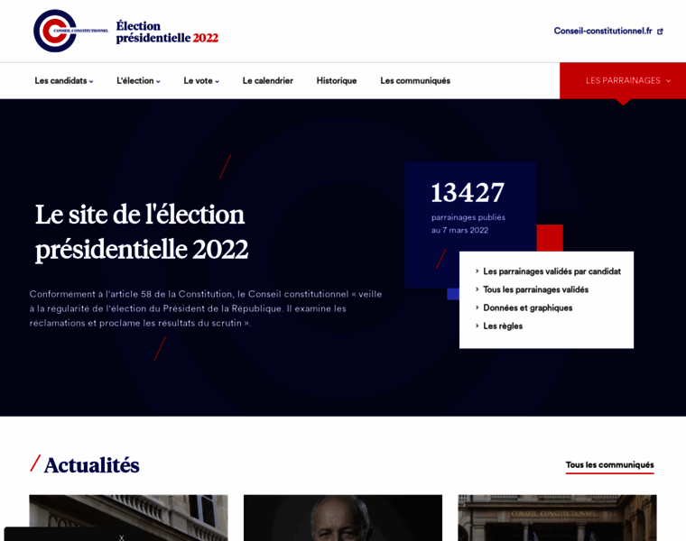 Presidentielle2022.conseil-constitutionnel.fr thumbnail