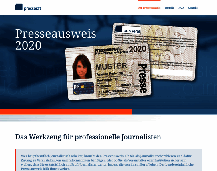 Presseausweis.org thumbnail