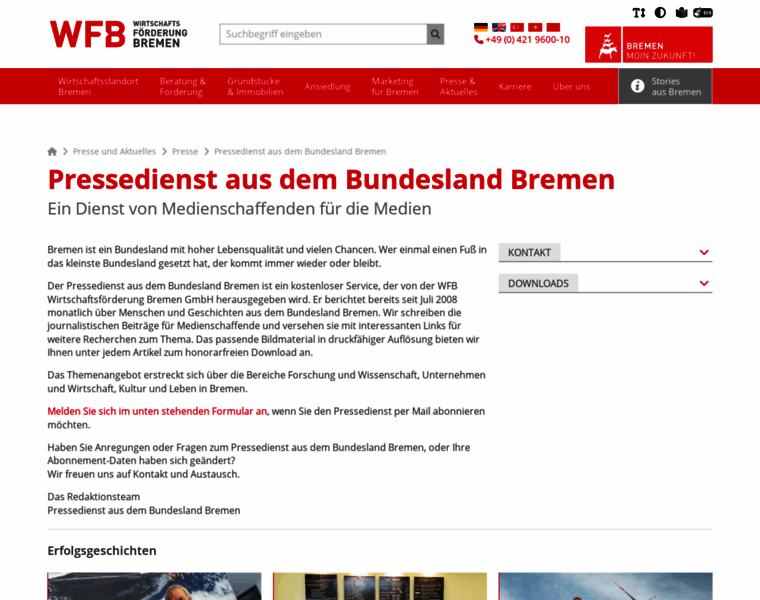 Pressedienst.bremen.de thumbnail