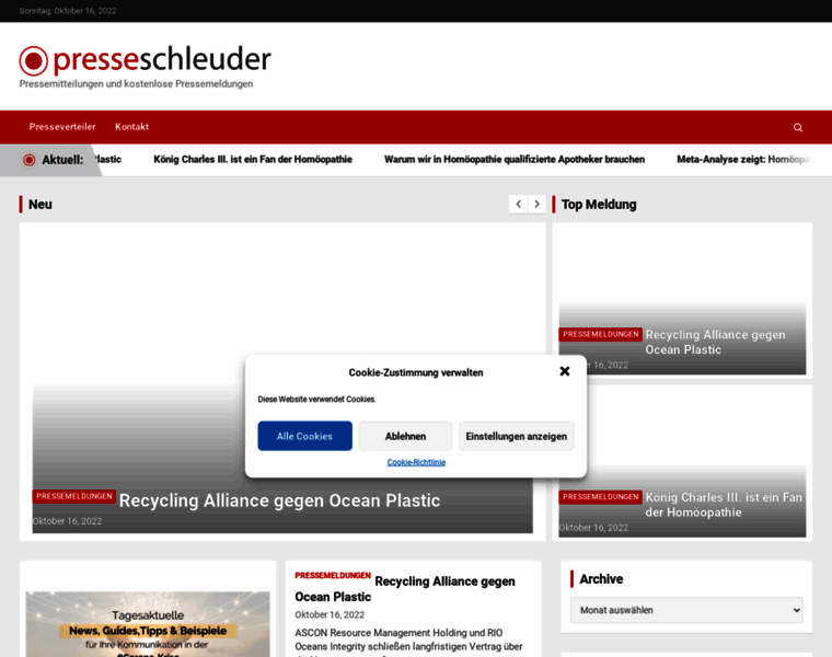 Presseschleuder.com thumbnail