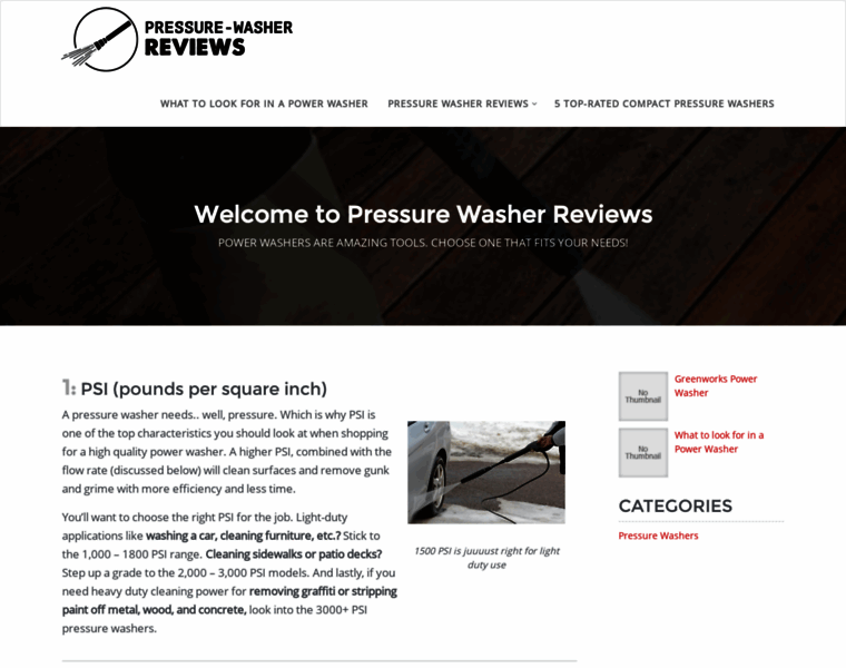 Pressure-washer-reviews.com thumbnail