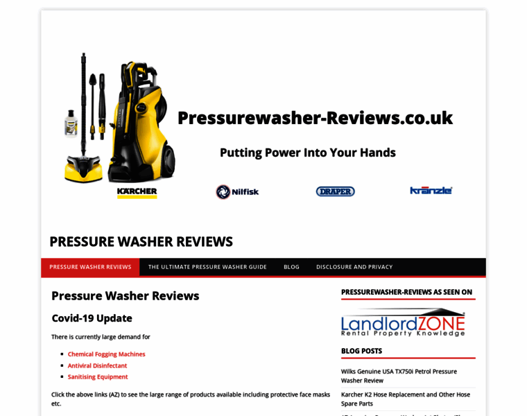 Pressurewasher-reviews.co.uk thumbnail
