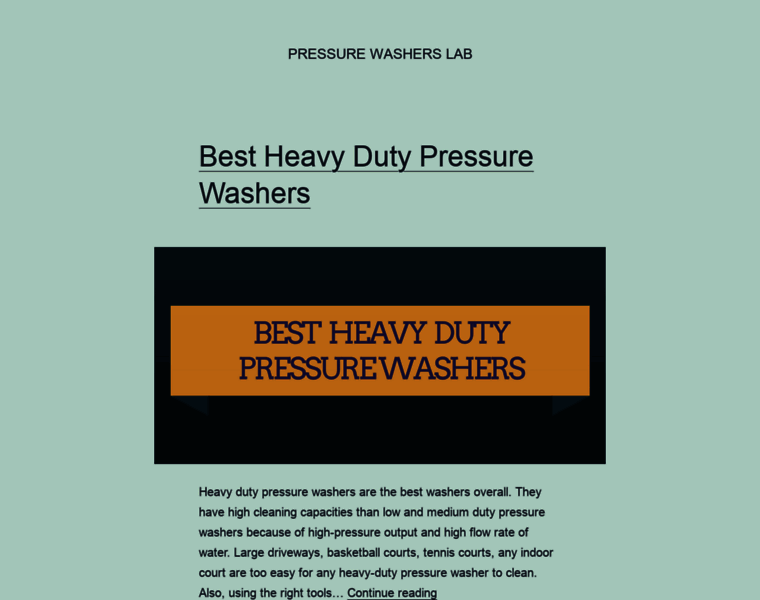 Pressurewasherslab.com thumbnail