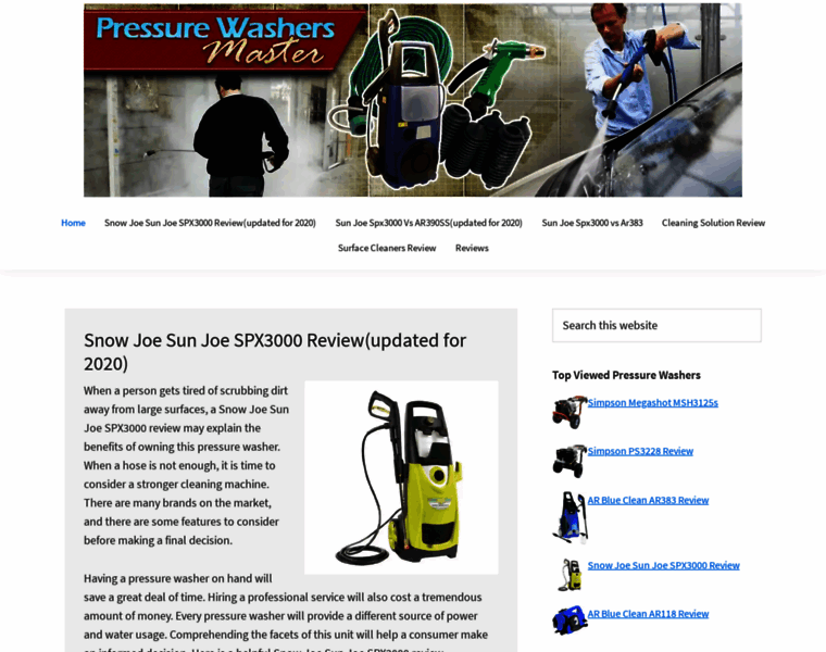 Pressurewashersmaster.com thumbnail