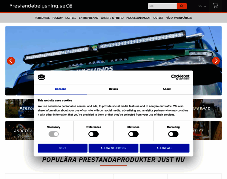 Prestandabelysning.se thumbnail Prestandabelysning.se thumbnail