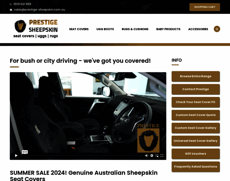 Prestige-sheepskin.com.au thumbnail