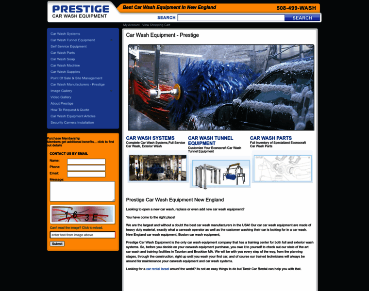 Prestigecarwashequipment.com thumbnail