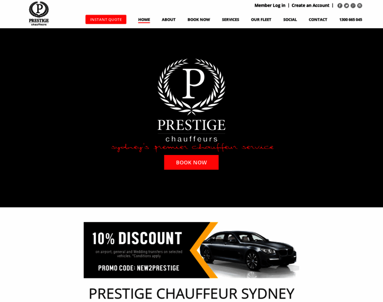 Prestigechauffeurs.com.au thumbnail