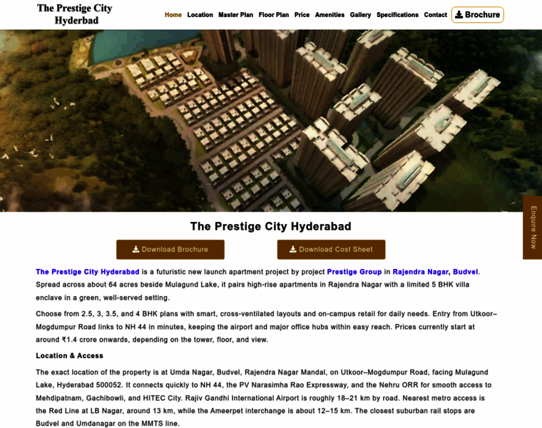 Prestigecityhyderabad.info thumbnail