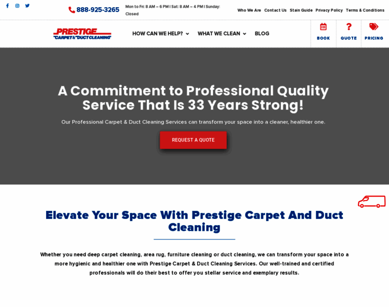 Prestigeductcleaning.ca thumbnail