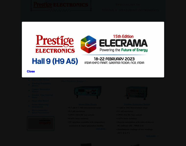 Prestigeelectronics.com thumbnail