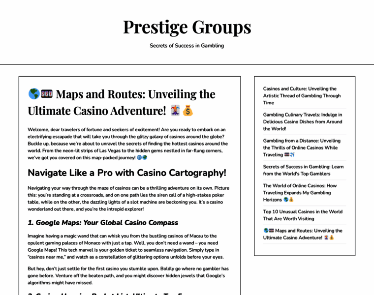 Prestigegroups.in thumbnail
