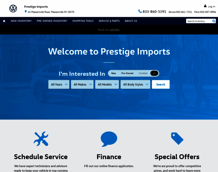 Prestigeimportsvw.com thumbnail