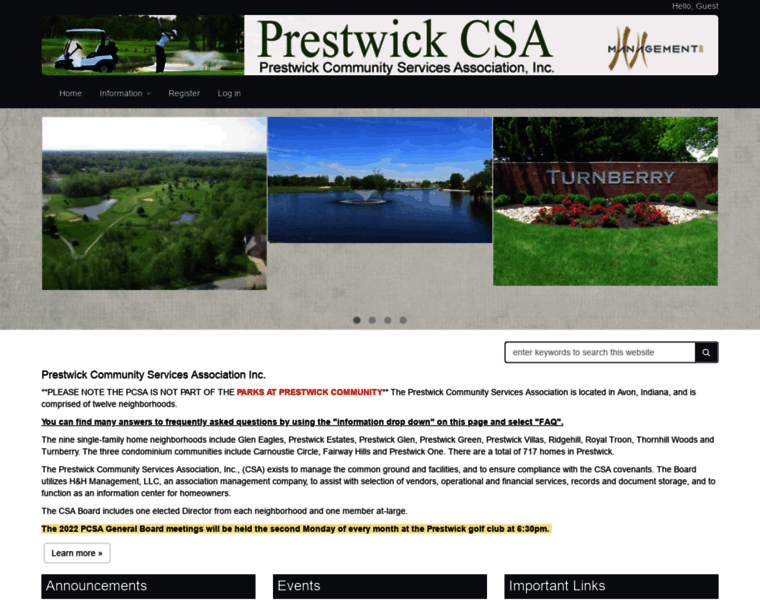 Prestwickcsa.org thumbnail
