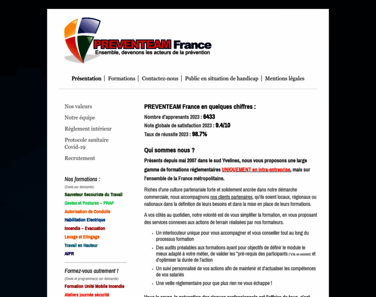 Preventeam-france.fr thumbnail