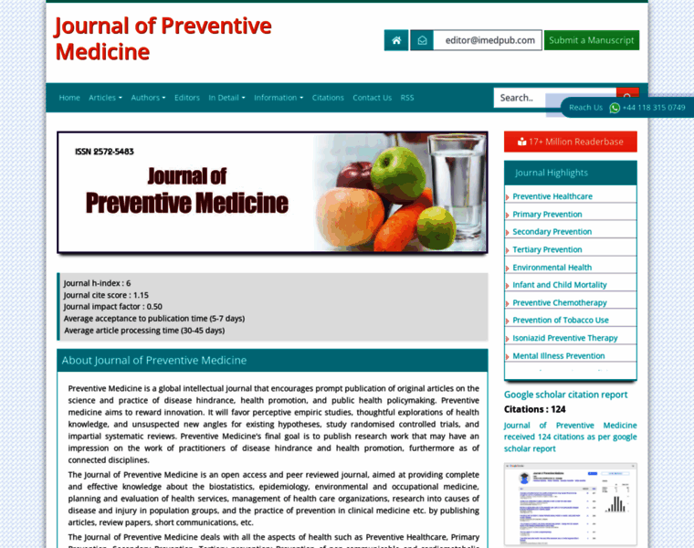 Preventive-medicine.imedpub.com thumbnail