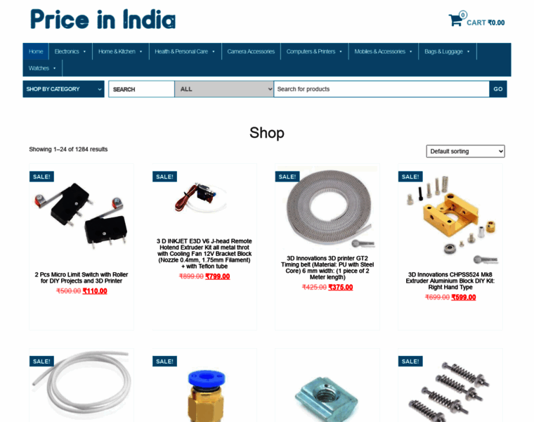 Price-in-india.in thumbnail