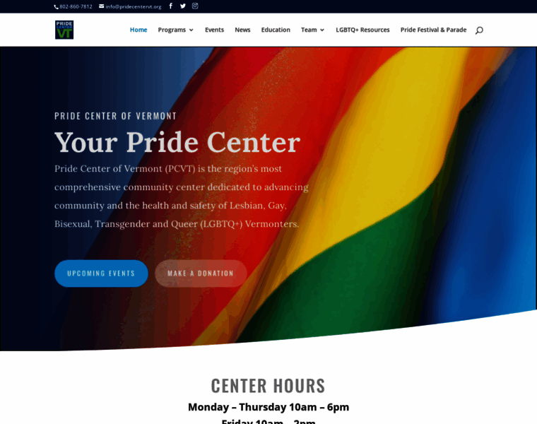 Pridecentervt.org thumbnail