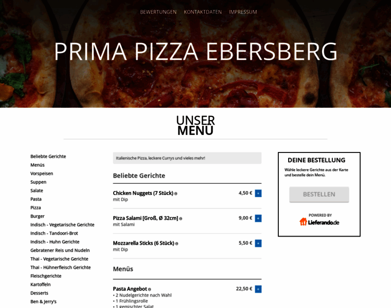 Prima-pizza-ebersberg.de thumbnail