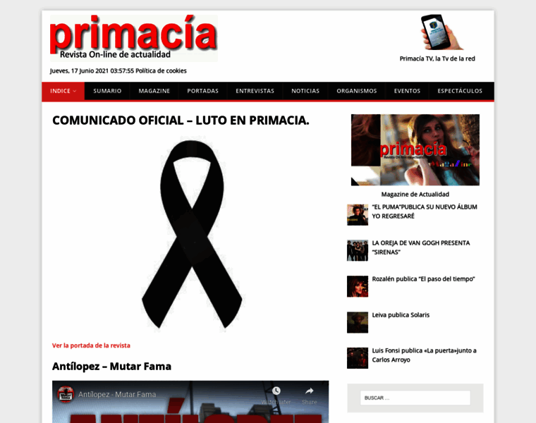Primacia.org thumbnail