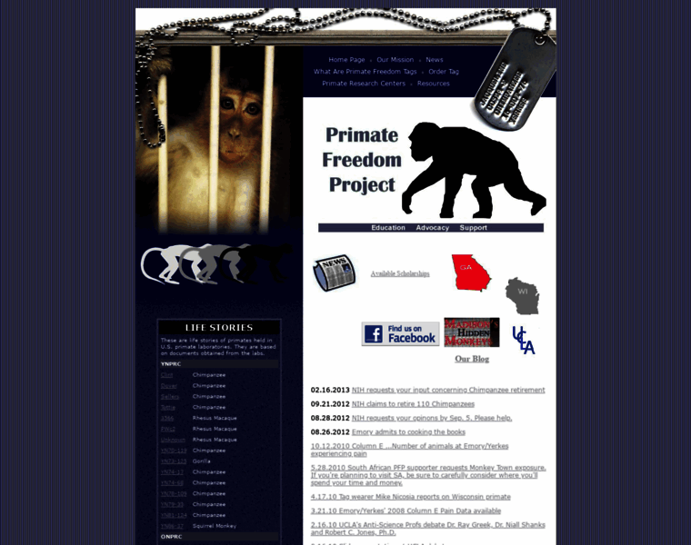 Primatefreedom.com thumbnail