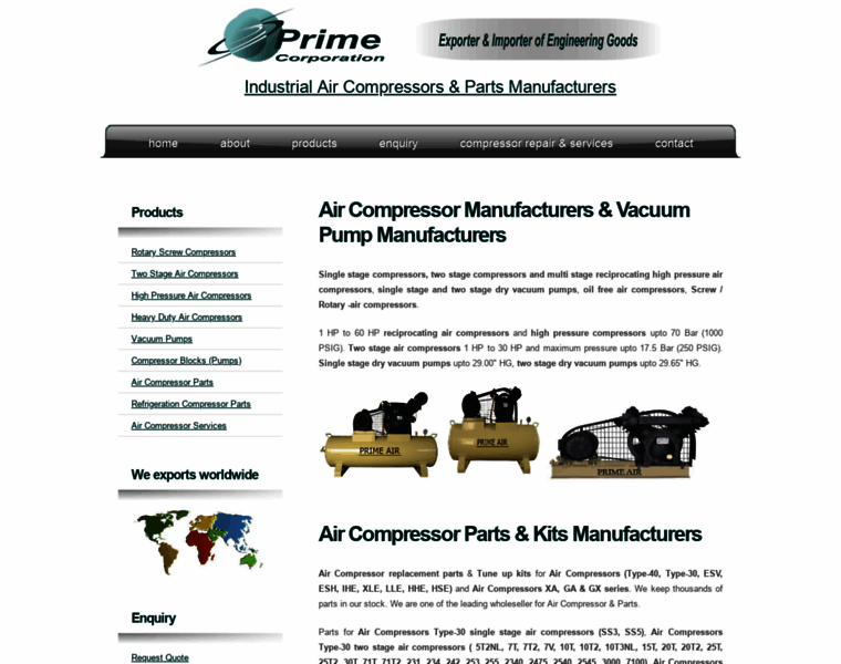 Primeaircompressor.com thumbnail