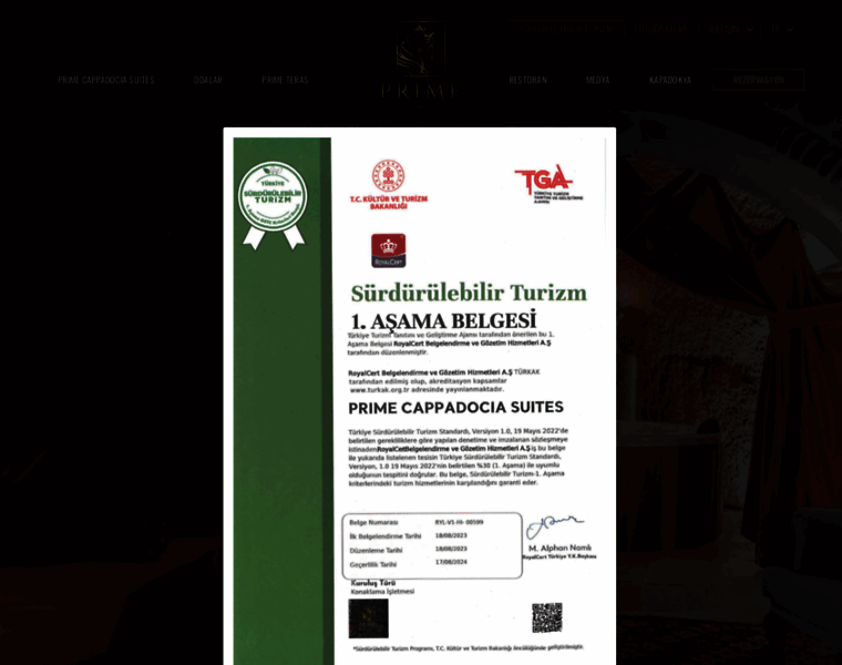 Primecappadociasuites.com thumbnail