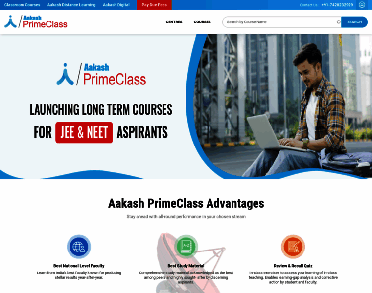 Primeclass.aakash.ac.in thumbnail