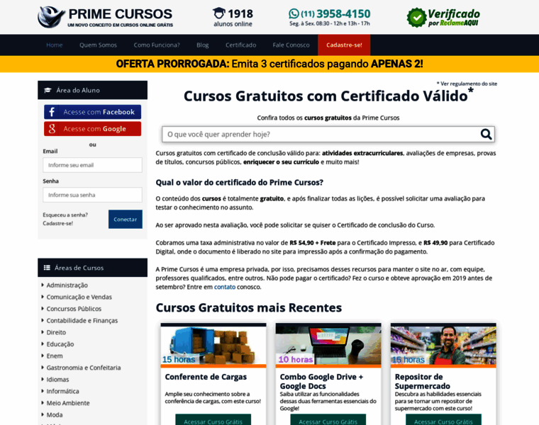 Primecursos.com.br thumbnail