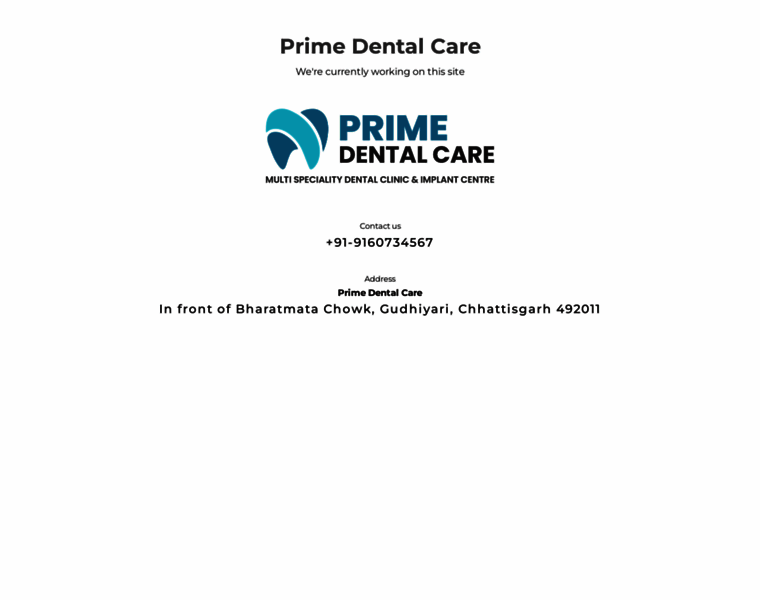 Primedentalcare.in thumbnail