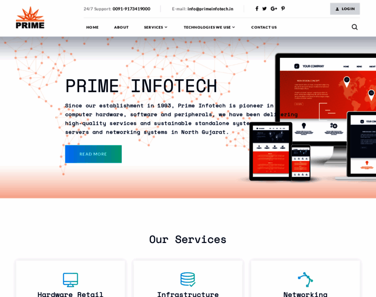 Primeinfotech.in thumbnail