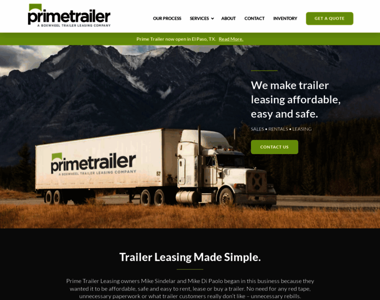 Primetrailerleasing.com thumbnail