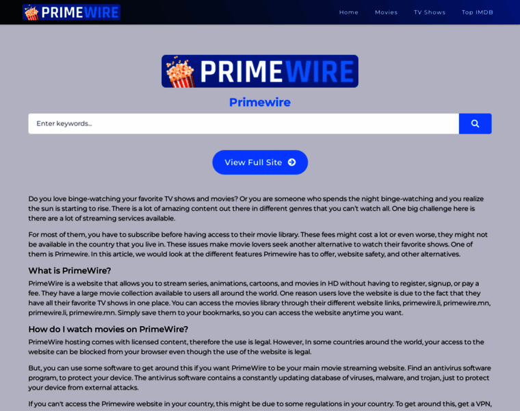 Primewires.co thumbnail
