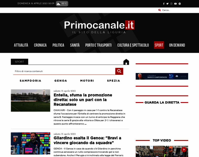 Primocanalesport.it thumbnail