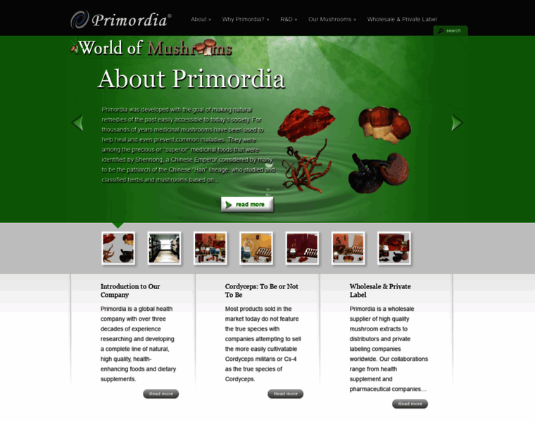 Primordiamushrooms.com thumbnail