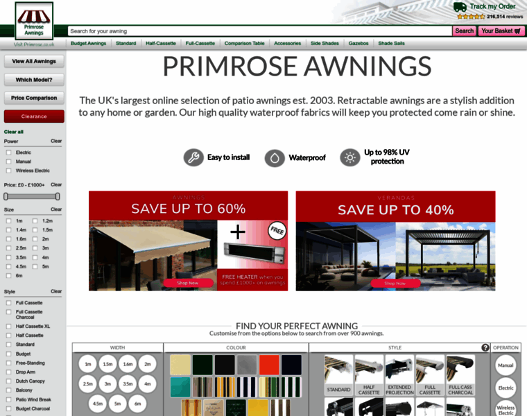 Primrose-awnings.co.uk thumbnail