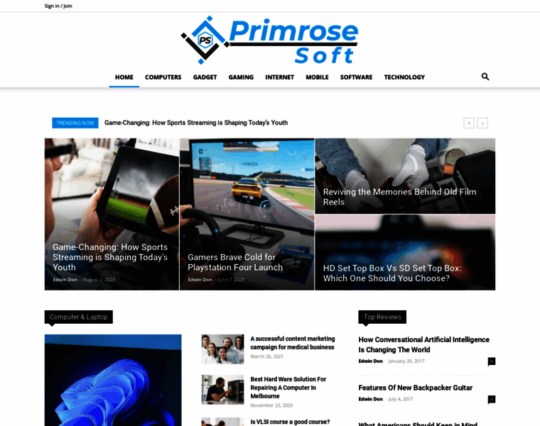 Primrose-soft.com thumbnail