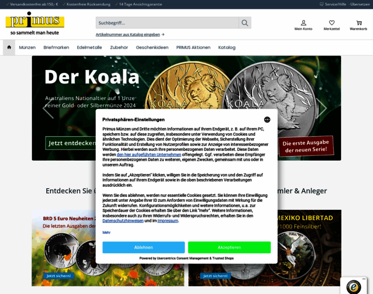 Primus-muenzen.com thumbnail Primus-muenzen.com thumbnail