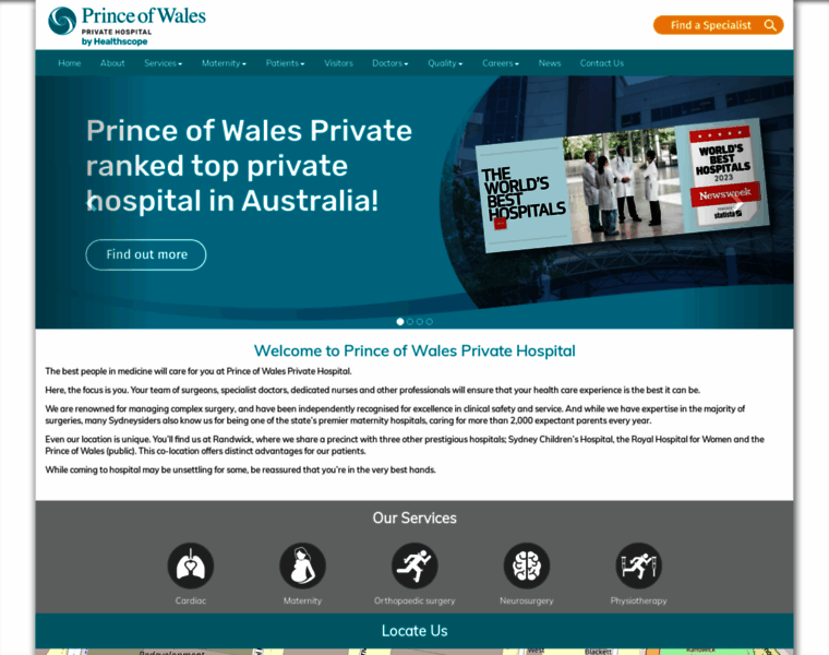Princeofwalesprivatehospital.com.au thumbnail