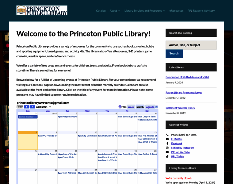 Princetonlibrarywv.com thumbnail
