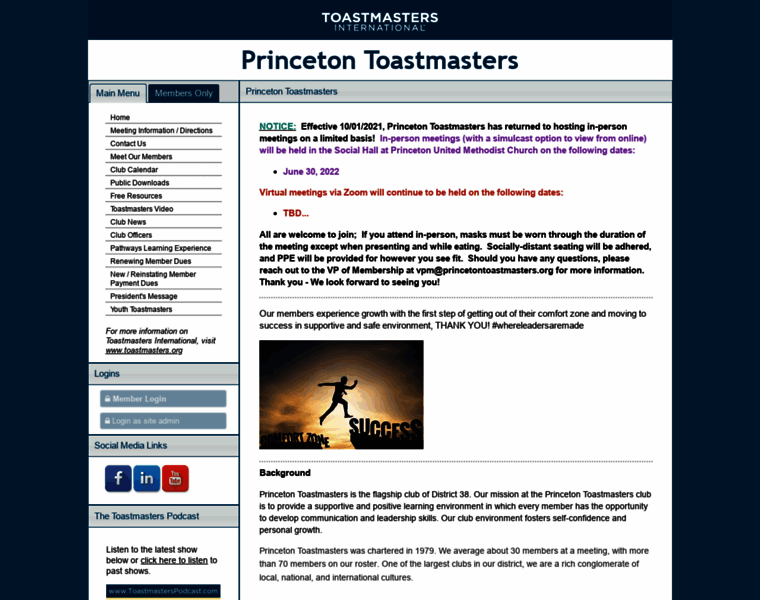 Princetontoastmasters.org thumbnail