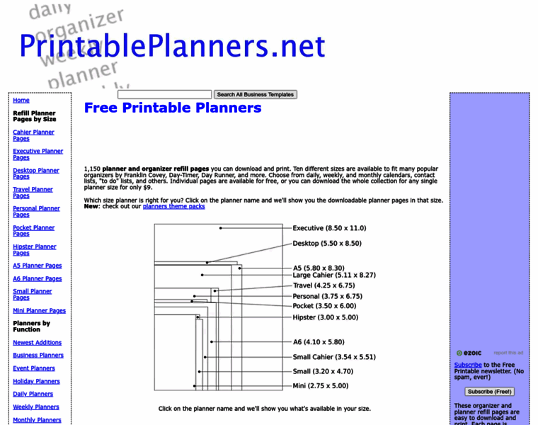 Printableplanners.net thumbnail